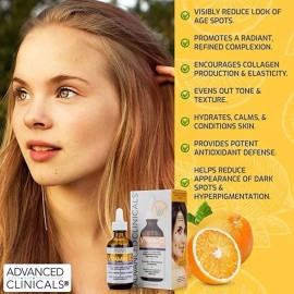 Advanced Clinicals Suero Facial Con Vitamina C - Paquete 2