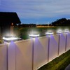 Solar Post Cap Lights Outdoor, FVTLED Solar Powered Fence Deck