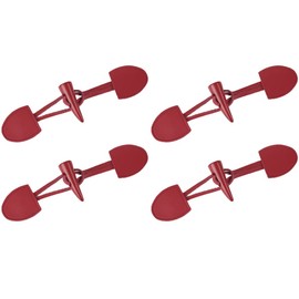 SHTGOI 4 Pairs of Toggle Buttons Resin Button Horn Toggle Clasp Leather Toggle Clasps Clothing Replacement Button Duffle Coat Closure Buckle Resin Sewing Buttons for Sweater Wind Jacket Coat Red