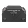 Woodworking Inclined Hole Fixture Black Aluminum Alloy 45 Degree Angle