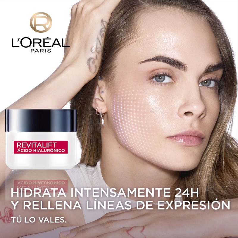Crema De Día L'Oréal Paris Revitalift Ácido Hialurónico 50ml