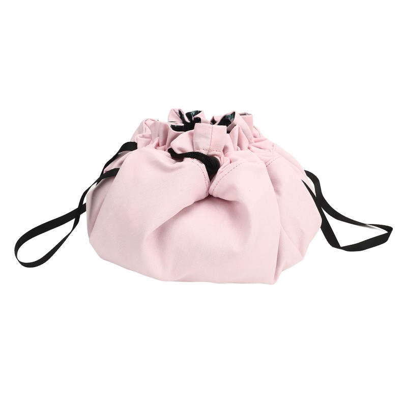 Drawstring Makeup Bags Cosmetic Bags Large Capacity Inner Zipper Pockets