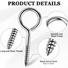 18 Pack Heavy Duty Screw, 2.5 Inch Stainless Steel Eye