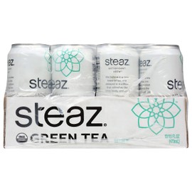 Steaz Mint Organic Green Tea, Antioxidant Brew, Fair Trade, Vegan Friendly, Kosher, USDA Certified Organic, 16 Fluid Ounce (Pack of 12)