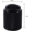 Tapones de válvula de neumático, 100 Piezas de plástico Negro