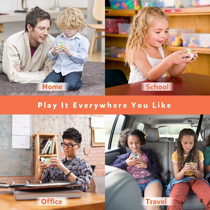 Coogam Magic Rainbow Ball Color Matching 3D Fidget Cube Puzzle