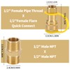 1/2 Inch QDD LP Natural Gas Quick Connect Fittings Kit,