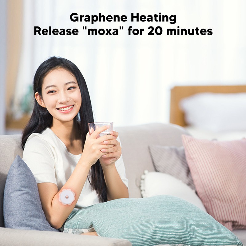20pcs Heating Moxa Stickers Deep Penetration Enhance Circulation Moxibution Patches