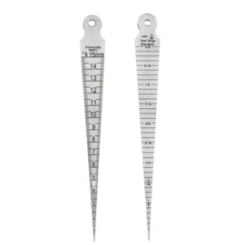 Taper Gage, Regla Metalica, Calibrador de Bujias, Calibre Cónico de 1-15 mm Calibrador Cónico Calibre Cónico de Acero Inoxidable Prueba de Calibre de Soldadura de Calibre de Figuras Precisas