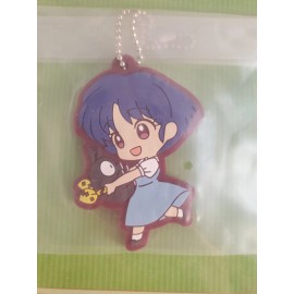 Bandai Ranma 1/2  Ichiban Kuji Prize I Akane Tendo & P-Chan Rubber Keychain Japan USA