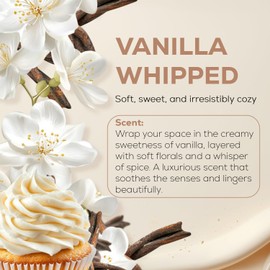 Aroma Country Whipped Vanilla Diffuser Oil - Luxury Essential Oils for Diffuser Refill & Air Freshener Room Spray - Long-Lasting & Natural Home Fragrance, Vanilla Scented Oil (8.5 Fl. oz)