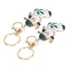 2Pcs Santa Keychain Pendant Cute Stylish Fahionable Decorative Hanging OrnamentsGreen