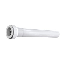 Keeney Insta-Plumb 1-1/2 in. x 12 in. Extension Tube - Connects to 1-1/2 in. O.D. Plastic Tube - Push Fit System, White