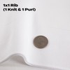 ONLY TRIMMING 1x1 Shiny Rib Knit Fabric, Glossy Cool Touch,