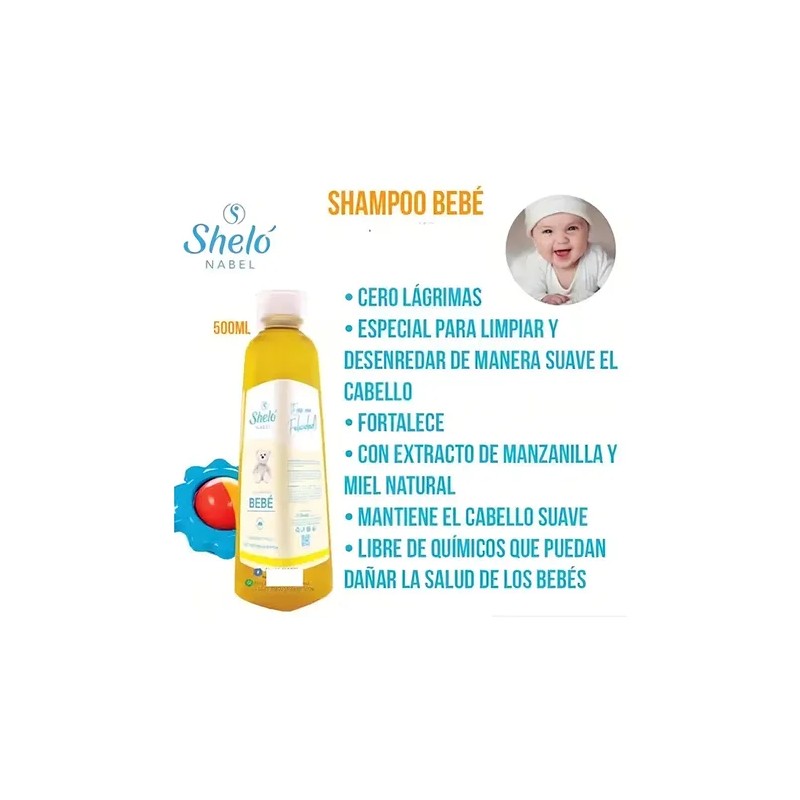 Shampoo Especial Para Tu Bebe 500ml 2 Unidade Shelo Nabel