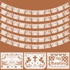 Frienda 6 Pcs Mi Bautizo Papel Picado Banner Baptism,White