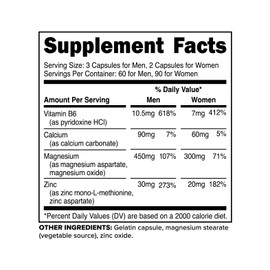 Primaforce ZMA Dietary Supplement, 180 Capsules