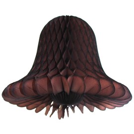 Devra Party 11" Honeycomb Tissue Paper Bell (6-Pack, Brown)