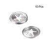 sourcing map M4 Washer 3.3mm I.D. 12mm O.D. Internal Tooth