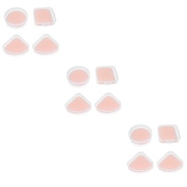 FOMIYES 3sets Makeup Sponge Puff for Round Face Dual-use Powder Puff Compact Travel Size 4pcs*3