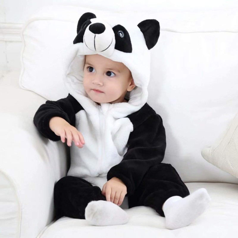 whorse Pijama Unisex para bebé, diseño de Animales, Panda, 100（18-24months）