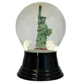 Alexander Taron Importer PR4612 Perzy Snowglobe, Medium Statue of Liberty-5" H W x 3" D, Gray