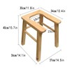 AMGBYMGB Wooden U-Shape Steam Seat with Four Legs,Yoni Steamer Stool,Yoni