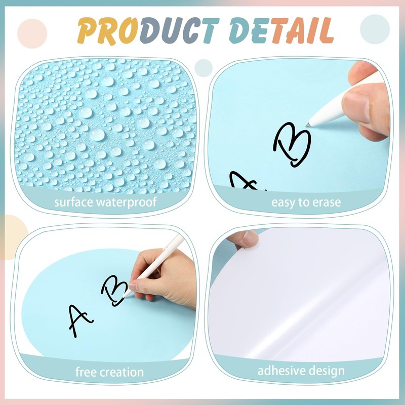 Lincia 24 Pack Colorful Erase Dots Circles 10.5 Inch Removable