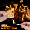 HGD Fire Starter 100pcs Natural Charcoal Starters, Indoor Outdoor Use,