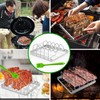 Rib Rack for Smoking, Foldable Rib Rack, Stainless Steel 4