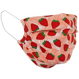 ONLY Women's Onlhope Adult Community JRS Mouth Nose Masks, White/Aop: strawberries