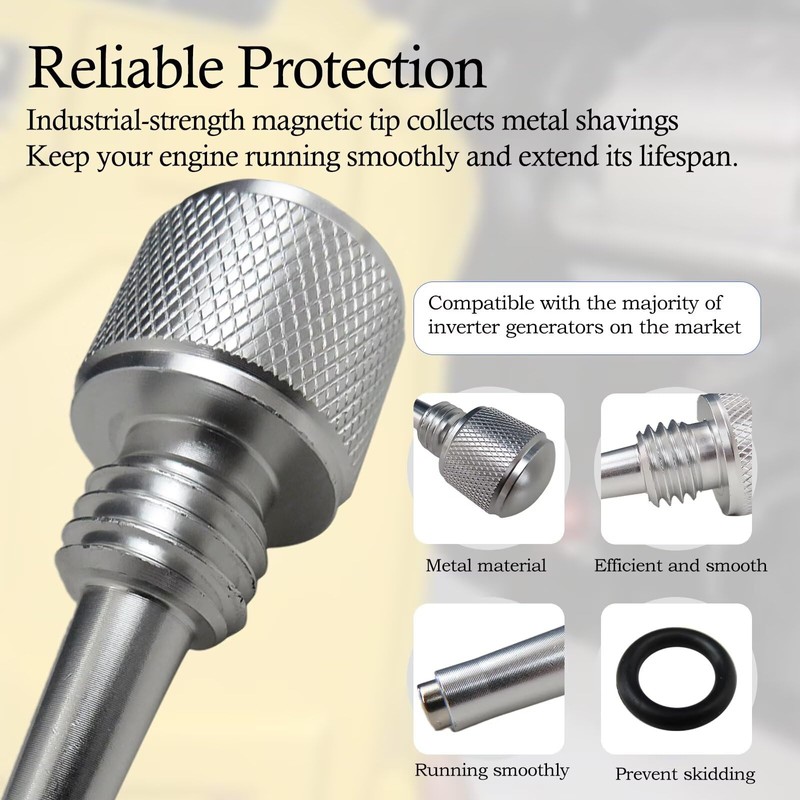 HaeKap Upgraded 3 Oil Dipstick for Inverter Generator with O