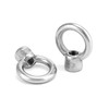 QWORK Lifting Eye Nut, 4 Pack, 1/2" UNC Marine Grade