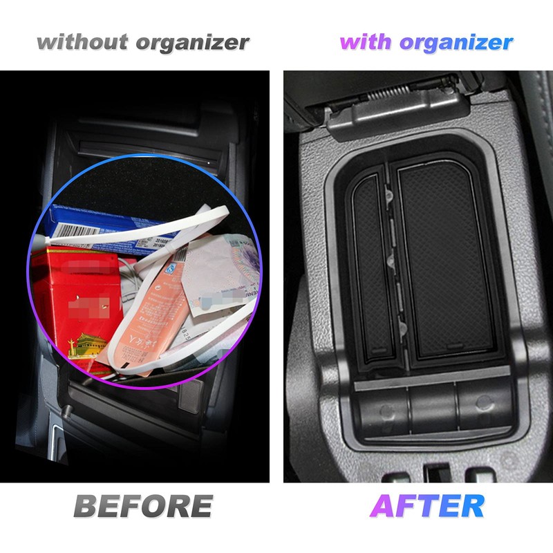 SXCY Center Console Organizer Compatible with 2018-2021 Compass Armrest Console