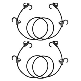 Rubber Rope, Luggage Fastening Belt, 6.6 ft (2 m), 4 Hooks, Set of 2, Elastic Cord, Cargo Strap, Cargo Tightening Belt, Luggage Belt, Carry Cart Belt, Moving Belt, Carry Wagon Belt, Bicycle, Truck,