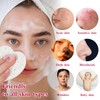 Pack of 60 White Heart Face Sponge for Cleaning and