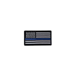 Boss Dog Tactical Hook-Backed Patch for Boss Tactical Harnesses, USA Thin Blue Line Flag, Small