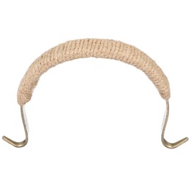 uxcell Metal Tea Pot Handle Rope Wrapped Handle U-Shape Handle Replacement for Span 3.5-4.5 Inch Ceramic Pottery Teapot Kettle Accessories Supplies, Bronze