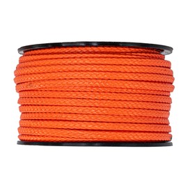 SGT KNOTS Hollow Braid HMPE Rope for Arborists, Boating, Camping, Crafting, Cord, Indoor and Outdoor, Lifting Slings and More(3/16", 100ft, Orange)