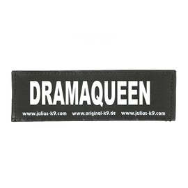Julius-K9 Interchangeable Patches, 1 pair, DRAMAQUEEN, Size: Small, Black