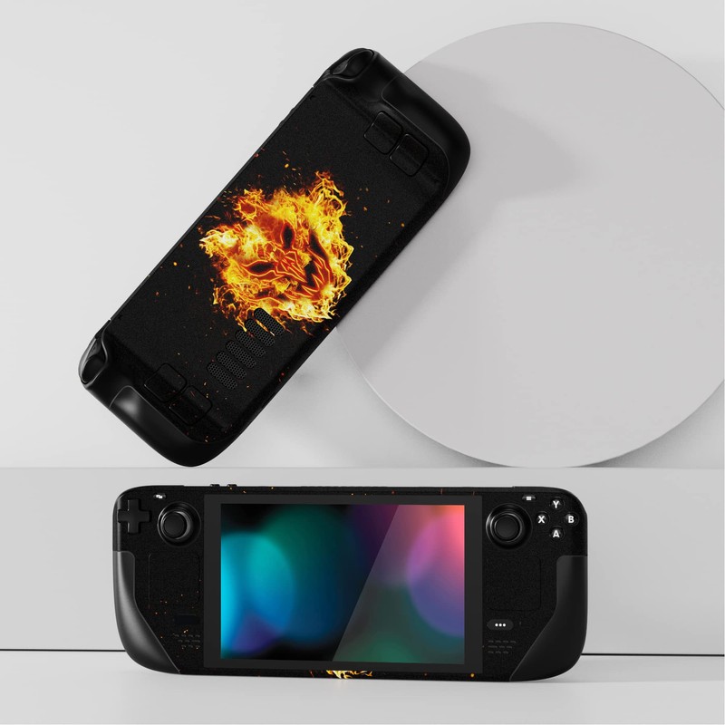 PlayVital Full Set Protective Skin Decal for Steam Deck LCD,