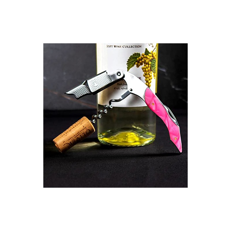 BARCONIC® DOUBLE LEVEL PREMIUM SWIFT PUSH CORKSCREW- RESIN WOOD -