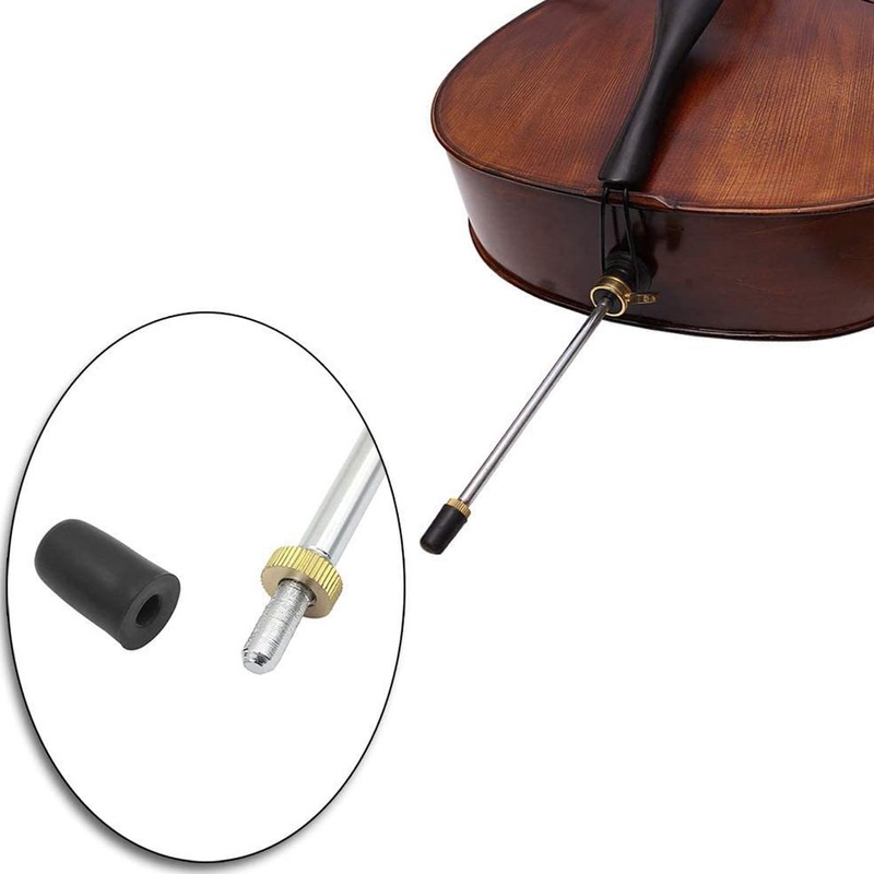 2Pcs Double Bass Endpin Rubber Tip Stopper Bass Endpin Protector