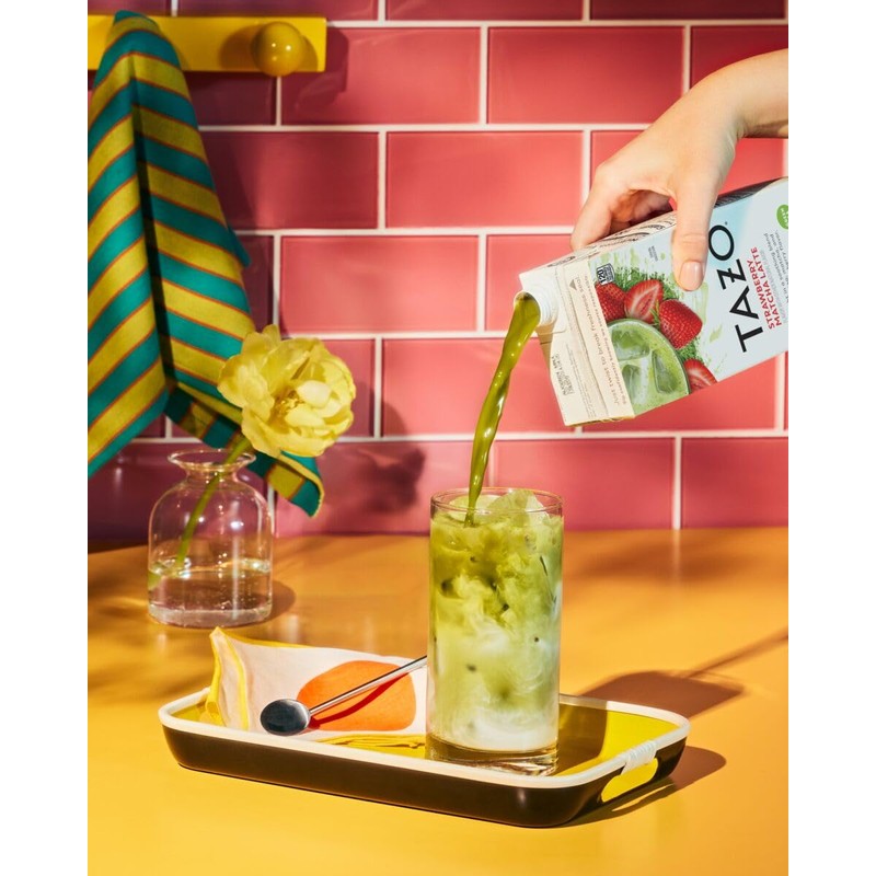 TAZO Tea Concentrate, Chocolate Chai Latte, Strawberry Matcha Latte, Iced