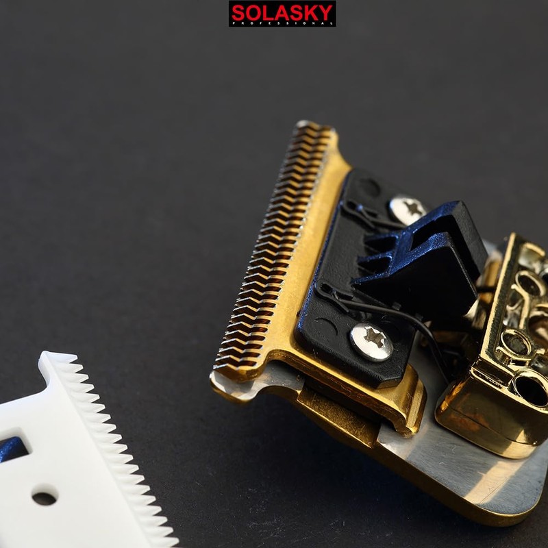 SOLASKY FX707 Replacement Trimmer Ceramic Blades Compatible with BaByL FX787