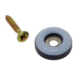 SBS Möbelgleiter-Teflon Round, Screw On, 16 pcs, Diameter 30 mm, Thickness 5 mm