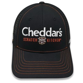 CHECKERED FLAG SPORTS Kyle Busch #8 Cheddar's Sponsor NASCAR Black Mesh Hat J6408