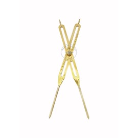 Sana Nautical Solid 9" Brass Proportional Divider - Solid Steel Points, Adjustable Legs, Graduated Measurement, Includes Carrying Case for Easy Transport and Store