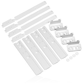 Spares2go Integrated Fridge Door Slide Mounting compatible with AEG fits Electrolux fits Zanussi Fixing Kit (pack of 4)