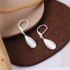 ALEXCRAFT Sterling Silver Teardrop Earrings for Women Silver Leverback Drop